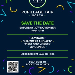 Northern Pupilage Fair Poster with Date QR